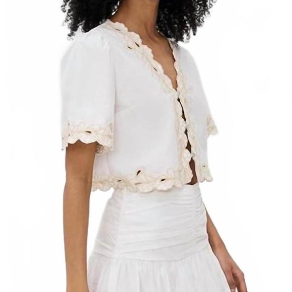NEW RAILS cataluna top in white NWT SZ L - Picture 4 of 11